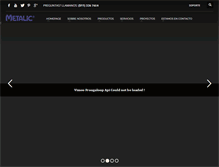 Tablet Screenshot of metalic.com.pe